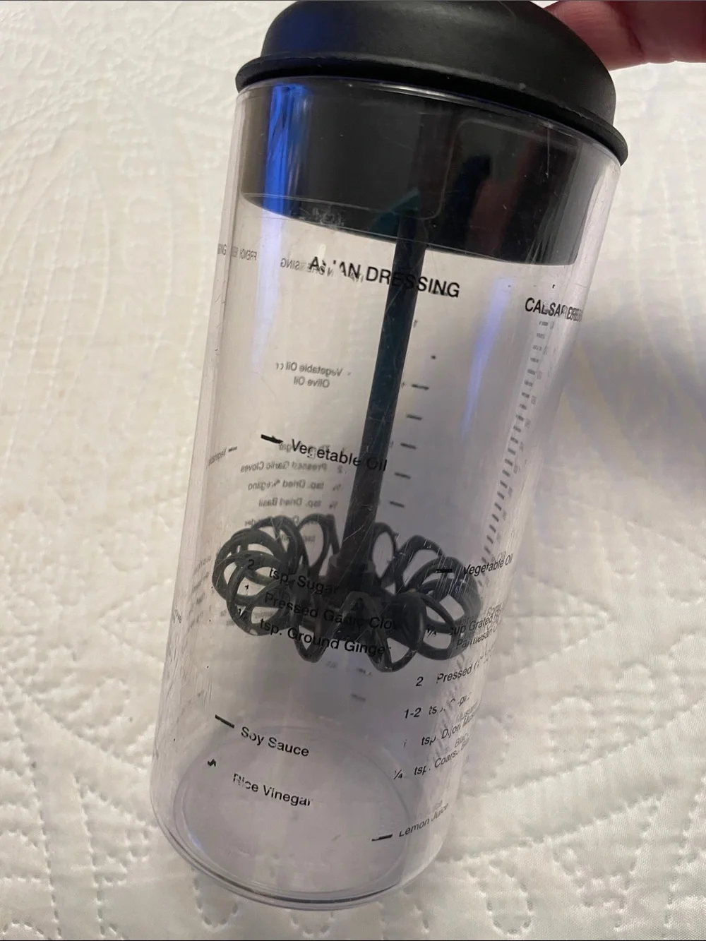The Pampered Chef Measure Mix & Pour Salad Dressing Mixer Maker USA